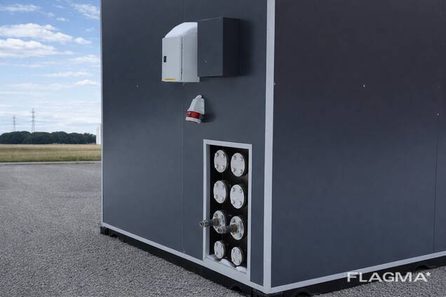 40 kW Modular Biomass Boiler House in ISO Container