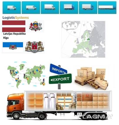 Автотранспортные грузоперевозки из Риги в Ригу с Logistic System