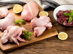 Halal - Frozen Chicken, Thigh, Back quarter, Wings , Fillet IPBF , IQF, BF. Ukraine